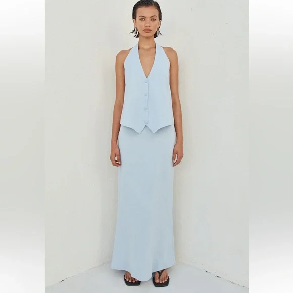 Brioni Linen Maxi Skirt and one back Vest - Picture 5 of 5